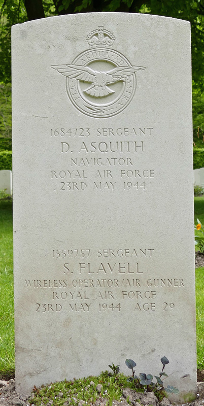 Sgt Denis Asquith<br /><br /><br />died on active duty - 23.5.1944
